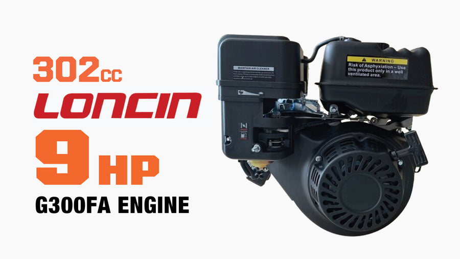 40 Gallon Skid Mount Gas Air Compressor, 2-Stage Belt Drive, 9 HP Engine, horizontal Tank TMG-GAC40