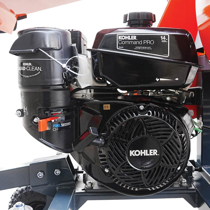 5" Branch Logger, 15 HP KOHLER Gas Engine, Electric/Recoil Start, Dual Drum System, 2" Hitch Tow-Behind, TMG-GBL05