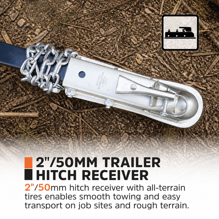 5" Branch Logger, 15 HP KOHLER Gas Engine, Electric/Recoil Start, Dual Drum System, 2" Hitch Tow-Behind, TMG-GBL05