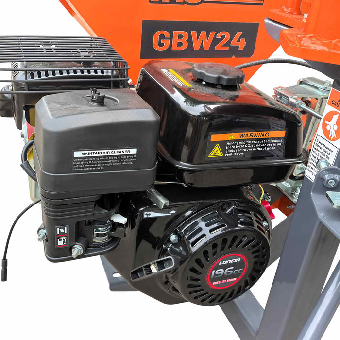 24" x 28" Bale Wrapper, 5.5 HP Gas Engine, Adjustable Film Layers, 20" - 24" Round Bales, TMG-GBW24