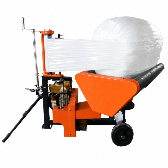 24" x 28" Bale Wrapper, 5.5 HP Gas Engine, Adjustable Film Layers, 20" - 24" Round Bales, TMG-GBW24