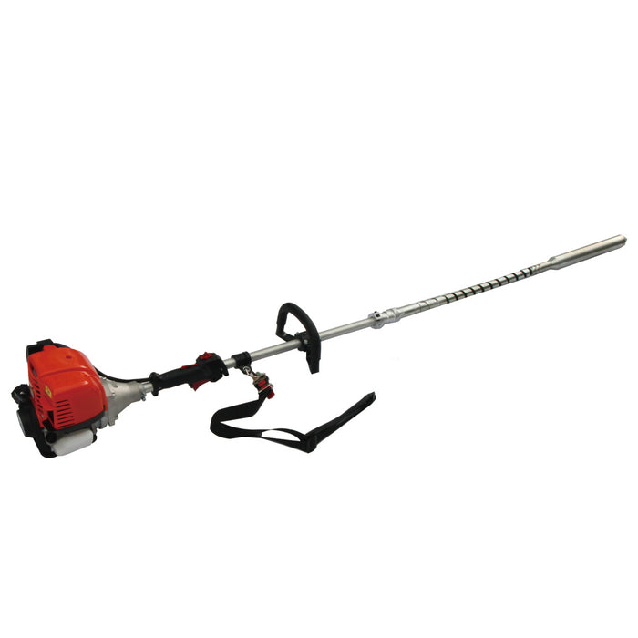 TMG-GCV50 portable gas concrete vibrator with shoulder strap, long shaft and steel head