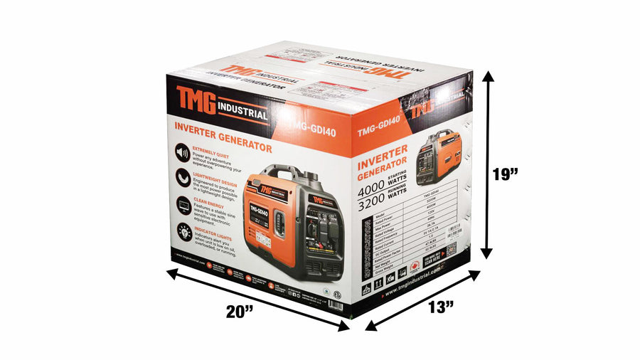 4000W Portable Inverter Generator for Home, RV Power, and Off-Grid Use with THD < 3% TMG-GDI40 (Discontinued – No Longer Available)