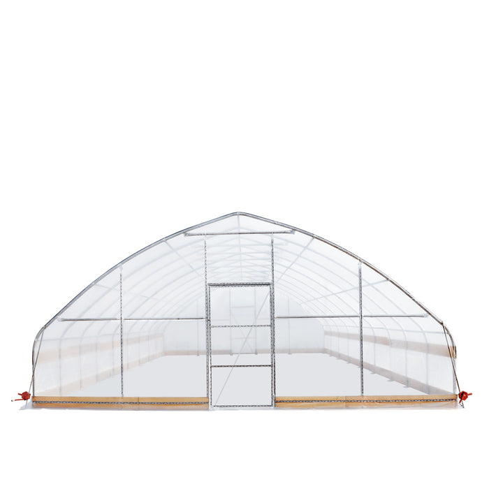 25' x 40' Tunnel Greenhouse Grow Tent w/6 Mil Clear EVA Plastic Film, Cold Frame, Hand Crank Roll-Up Sides, Peak Ceiling Roof, TMG-GH2540-V2(Previously GH2540)