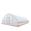 25' x 40' Tunnel Greenhouse Grow Tent w/6 Mil Clear EVA Plastic Film, Cold Frame, Hand Crank Roll-Up Sides, Peak Ceiling Roof, TMG-GH2540-V2(Previously GH2540)