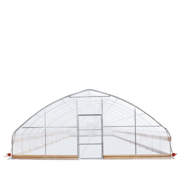 25' x 50' Tunnel Greenhouse Grow Tent w/6 Mil Clear EVA Plastic Film, Cold Frame, Hand Crank Roll-Up Sides, Peak Ceiling Roof, TMG-GH2550-V2 (Previously GH2550)