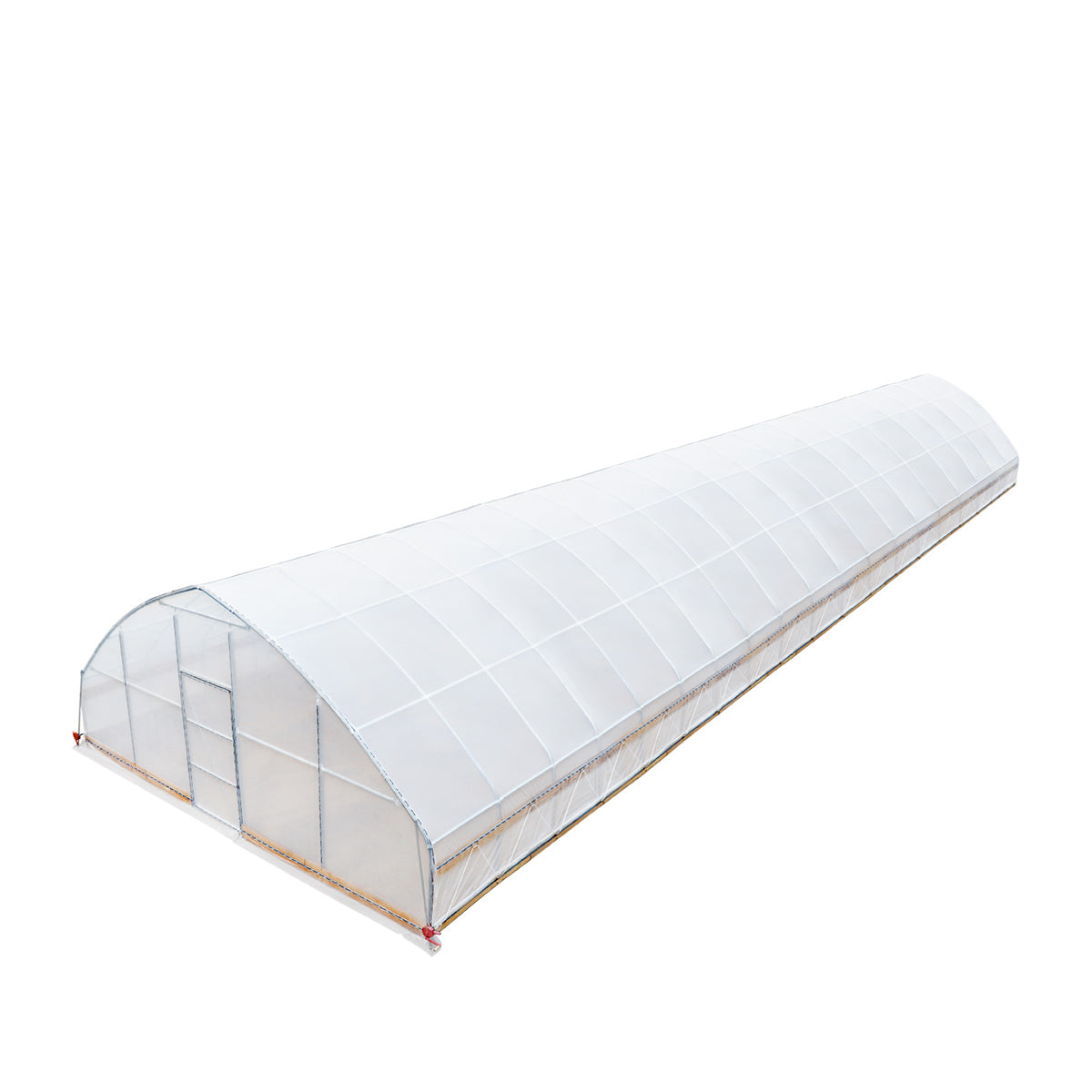 25' x 80' Tunnel Greenhouse Grow Tent w/6 Mil Clear EVA Plastic Film, Cold Frame, Hand Crank Roll-Up Sides, Peak Ceiling Roof, TMG-GH2580-V2