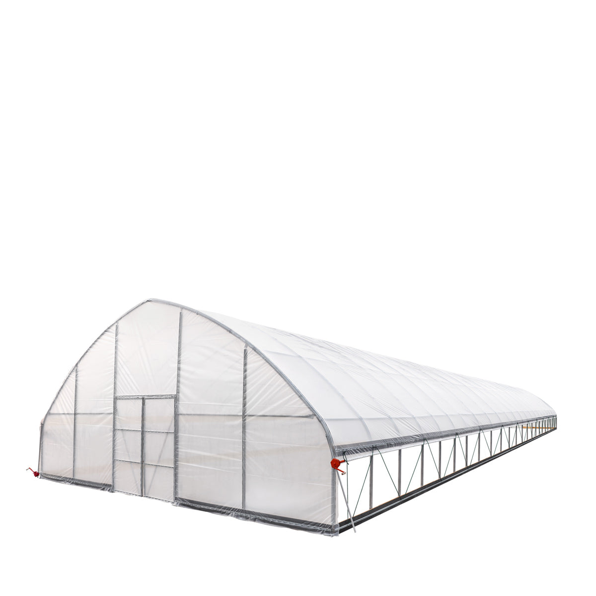 30' x 100' Commercial Tunnel Greenhouse with 6 Mil Clear Poly Covers and Roll-Up Sides TMG-GH30100-V2 (Previously GH30100)