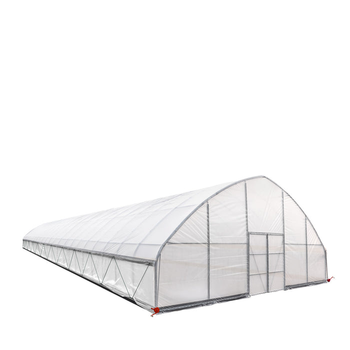 30' x 100' Commercial Tunnel Greenhouse with 6 Mil Clear Poly Covers and Roll-Up Sides TMG-GH30100-V2 (Previously GH30100)