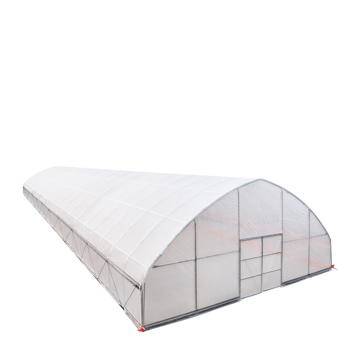 30' x 100' Commercial Tunnel Greenhouse with 6 Mil Clear Poly Covers and Roll-Up Sides TMG-GH30100-V2 (Previously GH30100)