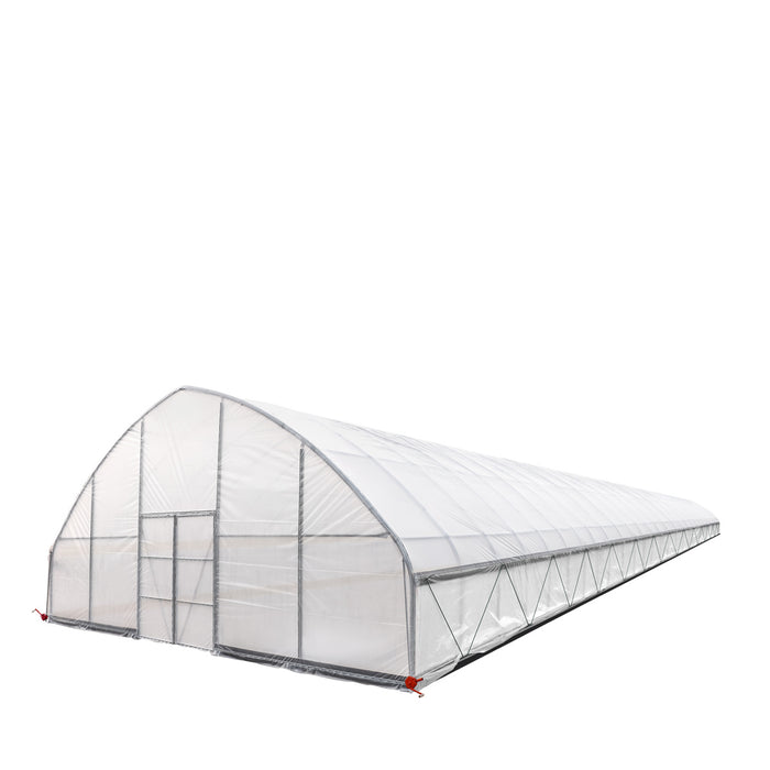 30' x 120' Commercial Tunnel Greenhouse with 6 Mil Clear Poly Covers and Roll-Up Sides TMG-GH30120-V2 (Previously GH30120)