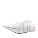 TMG-GH30150-V2 30' x 150' commercial tunnel greenhouse with 6 mil clear EVA poly cover and roll-up sides, view 20.