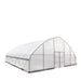 TMG-GH3030-V2 30' x 30' commercial tunnel greenhouse with 6 mil clear EVA poly cover and roll-up sides, view 20.