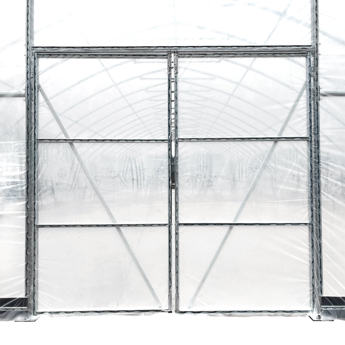 30' x 40' Commercial Tunnel Greenhouse with 6 Mil Clear Poly Covers and Roll-Up Sides TMG-GH3040-V2 (Previously GH3040)
