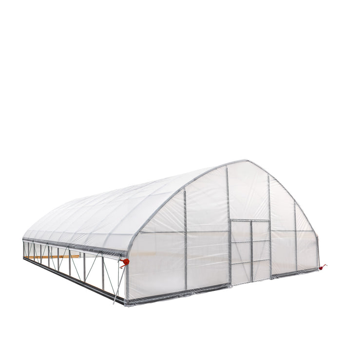 30' x 40' Commercial Tunnel Greenhouse with 6 Mil Clear Poly Covers and Roll-Up Sides TMG-GH3040-V2 (Previously GH3040)