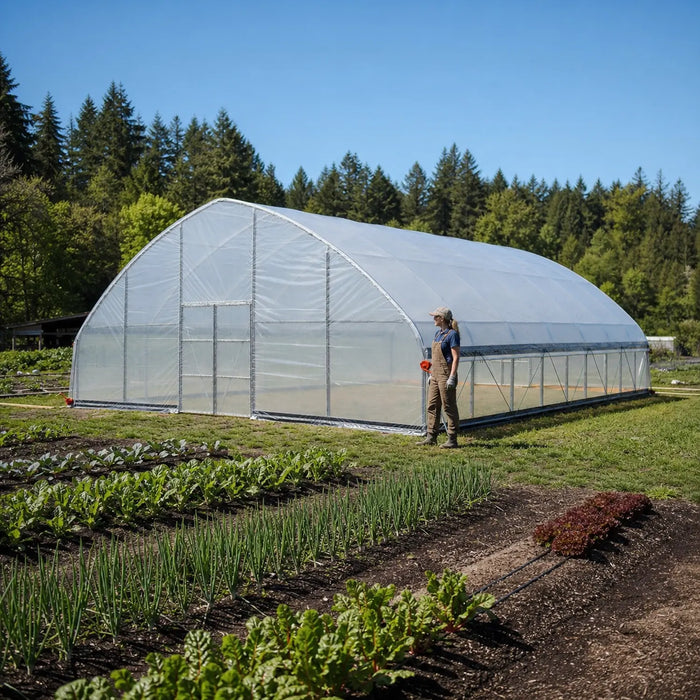 30' x 40' Commercial Tunnel Greenhouse with 6 Mil Clear Poly Covers and Roll-Up Sides TMG-GH3040-V2 (Previously GH3040)