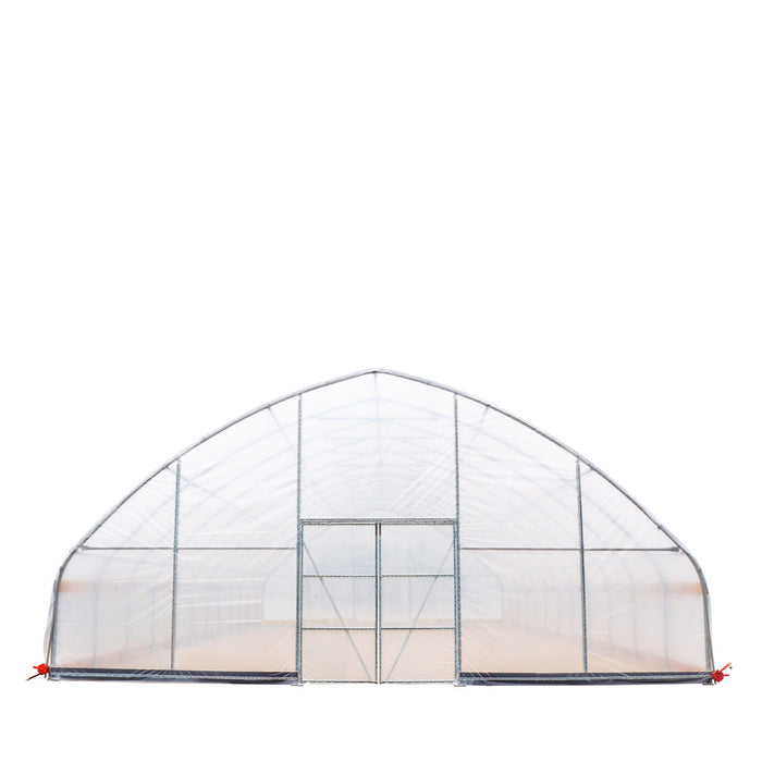 Serre tunnel commerciale de 30' x 50' avec bâches transparentes de 6 mil et côtés enroulables TMG-GH3050-V2 (anciennement GH3050)