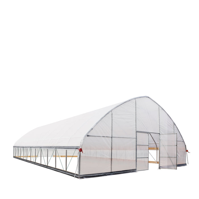 Serre tunnel commerciale de 30' x 50' avec bâches transparentes de 6 mil et côtés enroulables TMG-GH3050-V2 (anciennement GH3050)