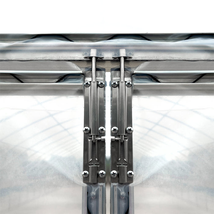 Serre tunnel commerciale de 30' x 50' avec bâches transparentes de 6 mil et côtés enroulables TMG-GH3050-V2 (anciennement GH3050)