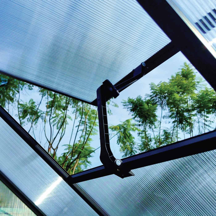 8' x 10' Greenhouse with Polycarbonate Roof and Walls, Durable Aluminum Frame, Quick Assembly, Essential Series, TMG-GHE0810