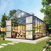 Pacific Series 10' x 14' Premium Greenhouse, 8.4' Height, Aluminum Frame, Polycarbonate Roof and Walls, Slide & Lock System, TMG-GHP1014
