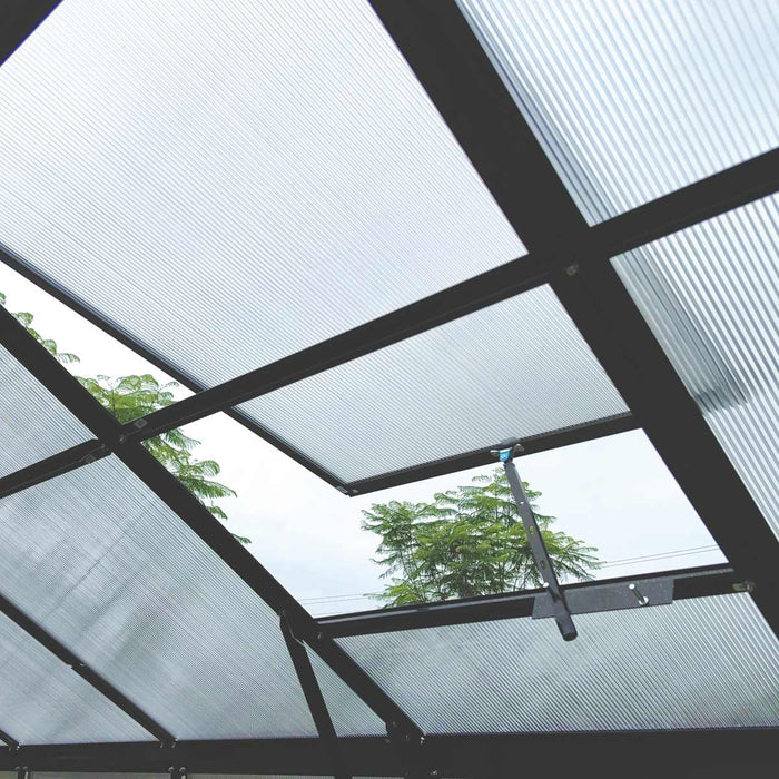 Pacific Series 10' x 14' Premium Greenhouse, 8.4' Height, Aluminum Frame, Polycarbonate Roof and Walls, Slide & Lock System, TMG-GHP1014