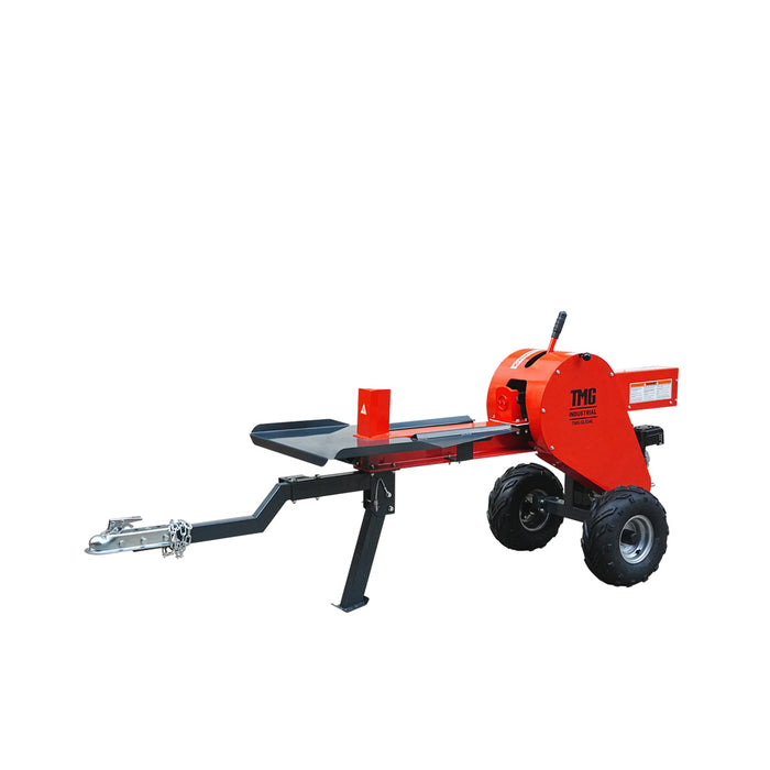 34 ton ATV/UTV tow-behind log splitter with 7 HP gas engine and 28-inch log diameter capacity