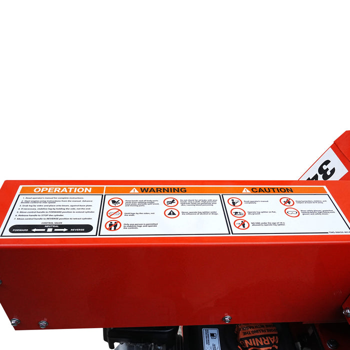 Fendeuse de bûches remorquable pour VTT/UTV de 34 tonnes, moteur à essence de 7 HP, capacité de bûches de 28 po, cycle de 3 secondes, TMG-GLS34L