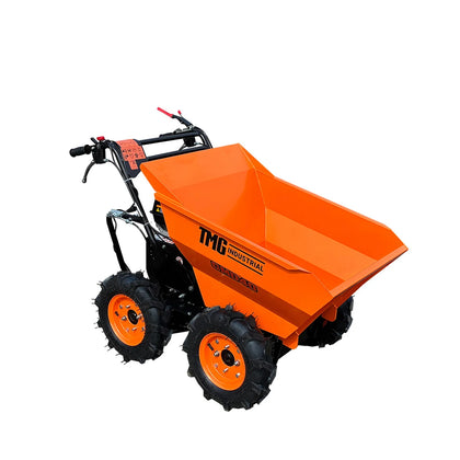 Benne autoportée de 880 lb, 4 roues motrices, moteur à essence 196 cc de 6,5 HP, transmission à 3 vitesses, TMG-GMD40
