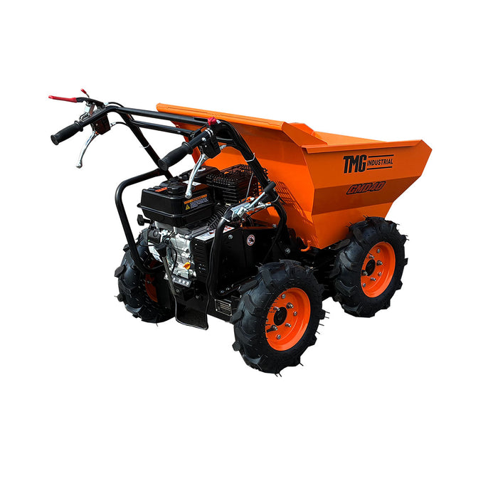880 lb Wheeled Dumper, All-Wheel Drive, 196cc 6.5 HP Gas Engine, 3-Speed Transmission, TMG-GMD40