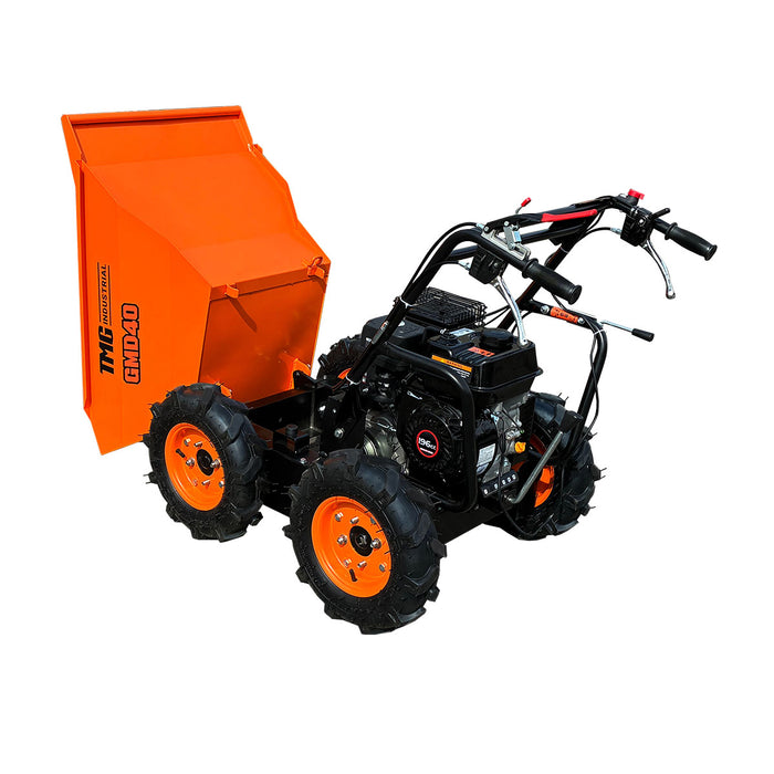 880 lb Wheeled Dumper, All-Wheel Drive, 196cc 6.5 HP Gas Engine, 3-Speed Transmission, TMG-GMD40