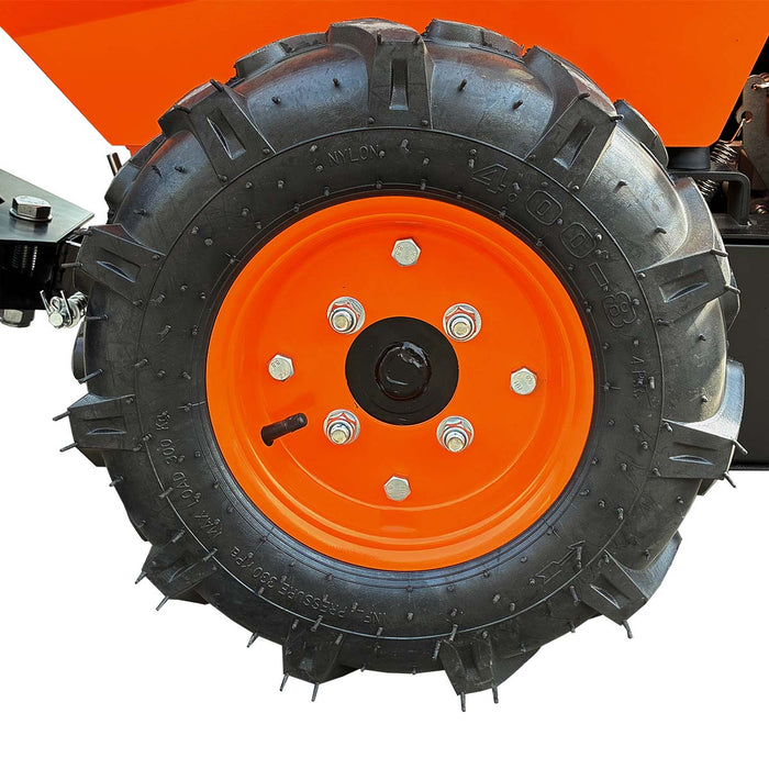 880 lb Wheeled Dumper, All-Wheel Drive, 196cc 6.5 HP Gas Engine, 3-Speed Transmission, TMG-GMD40