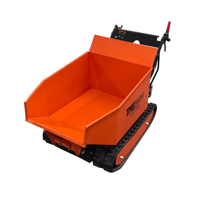 1,100 lb Tracked Dumper, Hydraulic Tipping, 196cc 6.5 HP Gas Engine, 3-Speed Transmission, TMG-GMD50