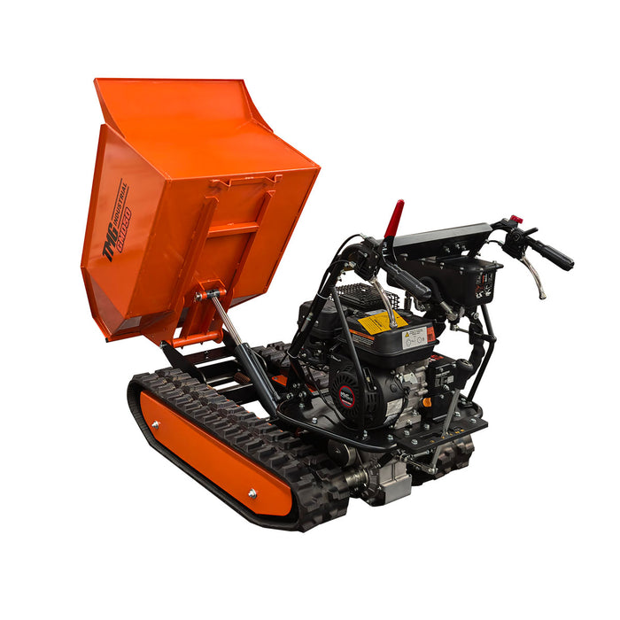 1,100 lb Tracked Dumper, Hydraulic Tipping, 196cc 6.5 HP Gas Engine, 3-Speed Transmission, TMG-GMD50