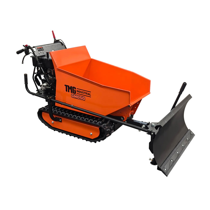 1,100 lb Tracked Dumper, Hydraulic Tipping, 196cc 6.5 HP Gas Engine, 3-Speed Transmission, TMG-GMD50