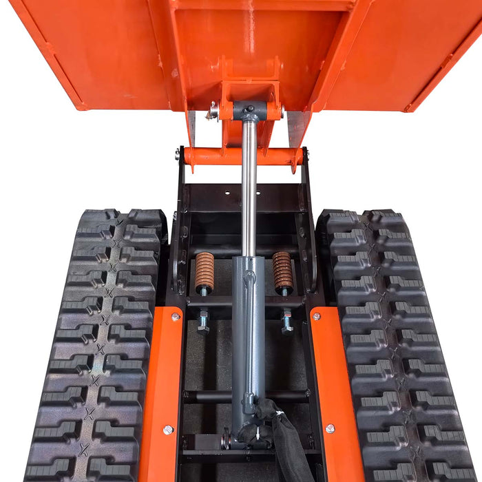 1,100 lb Tracked Dumper, Hydraulic Tipping, 196cc 6.5 HP Gas Engine, 3-Speed Transmission, TMG-GMD50
