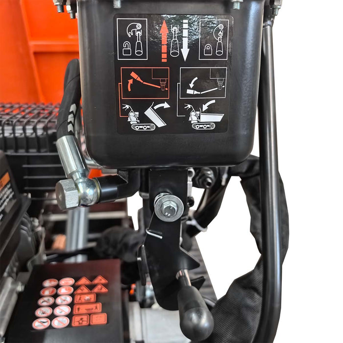 1,100 lb Tracked Dumper, Hydraulic Tipping, 196cc 6.5 HP Gas Engine, 3-Speed Transmission, TMG-GMD50