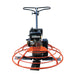 TMG-GPT36V 36-inch power trowel front view with protective ring and four-blade rotor