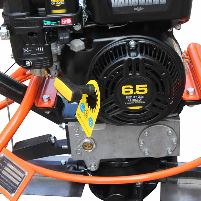 TMG-GPT36V close-up of 6.5 HP Briggs and Stratton Vanguard engine and blade pitch control