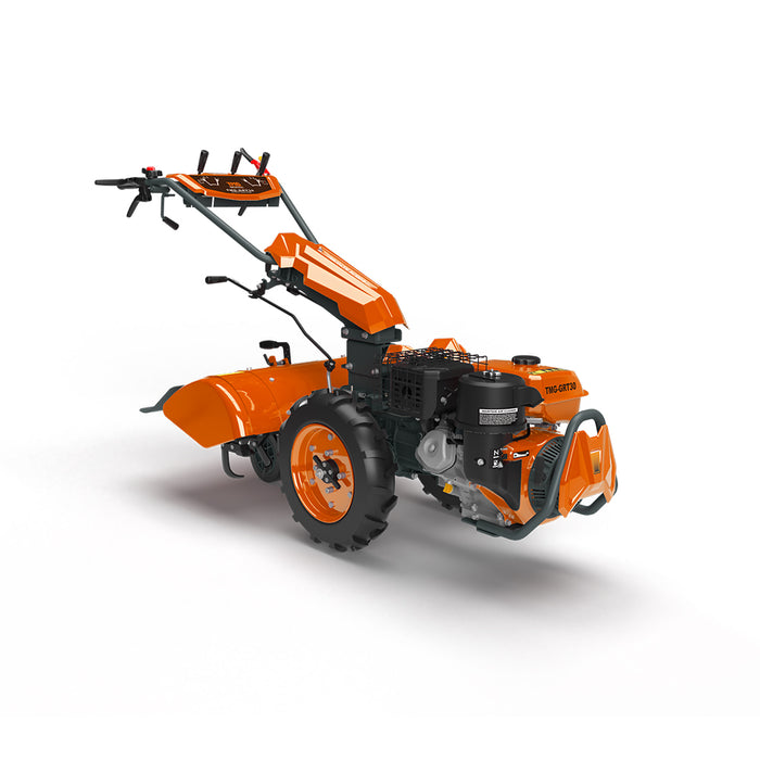 30" Walk-Behind Rear-Tine Garden Tiller, 12 HP Gas Engine, Forward and Reverse Drive, Electric Start TMG-GRT30