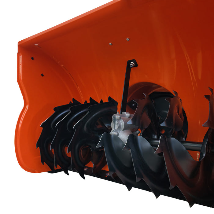 28" Track Drive Snow Blower, 302cc/10 HP Gas Engine, Electric Start, Serrated Auger, Joystick, LED Light, Heated Handlebar, TMG-GSBT28