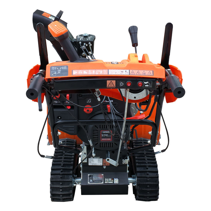 Souffleuse à neige autotractée de 30 po, moteur à essence de 375 cm³ 13 CV, démarrage électrique, tarière dentelée, joystick, lumière DEL, poignées chauffantes, TMG-GSBT30