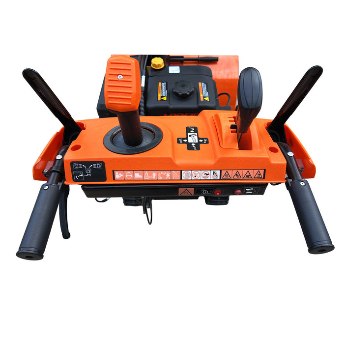 Souffleuse à neige autotractée de 30 po, moteur à essence de 375 cm³ 13 CV, démarrage électrique, tarière dentelée, joystick, lumière DEL, poignées chauffantes, TMG-GSBT30