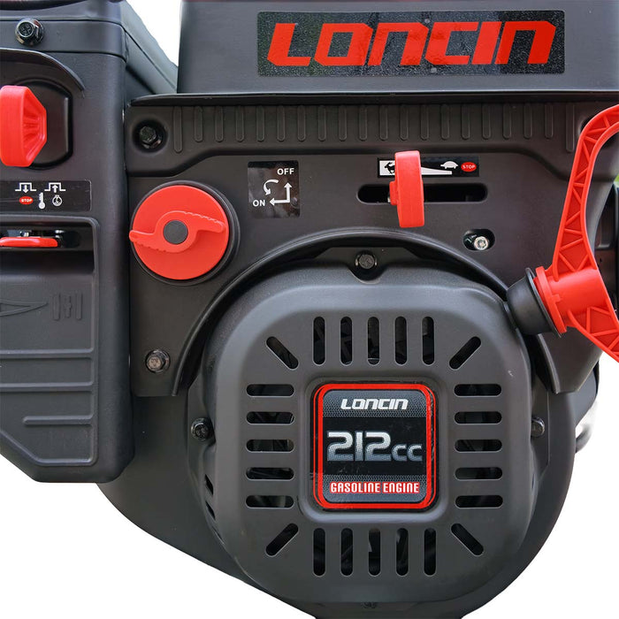 24" Snow Blower, 212cc 7 HP Gas Engine, Electric Start, Serrated Auger, Joystick, LED Light, Heated Handlebar, TMG-GSBW24