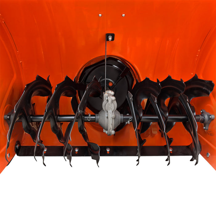 Souffleuse à neige 30 po, moteur à essence 302 cm³ 10 HP, démarreur électrique, tarière dentelée, manette de commande, lumière à DEL, guidon chauffant, TMG-GSBW30