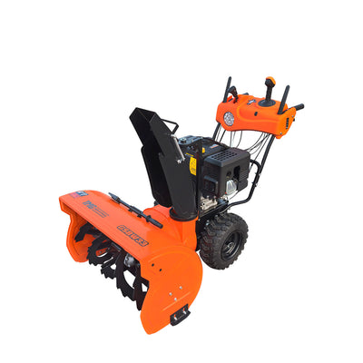 Souffleuse à neige 33", moteur à essence 420cc 15 CV, tarière dentelée, joystick, lumière LED, poignée chauffante, TMG-GSBW33