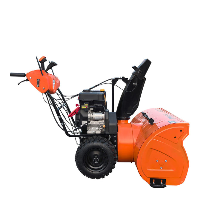 Souffleuse à neige 33", moteur à essence 420cc 15 CV, tarière dentelée, joystick, lumière LED, poignée chauffante, TMG-GSBW33