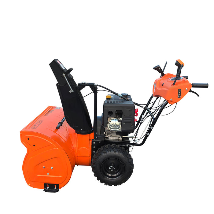 Souffleuse à neige 33", moteur à essence 420cc 15 CV, tarière dentelée, joystick, lumière LED, poignée chauffante, TMG-GSBW33