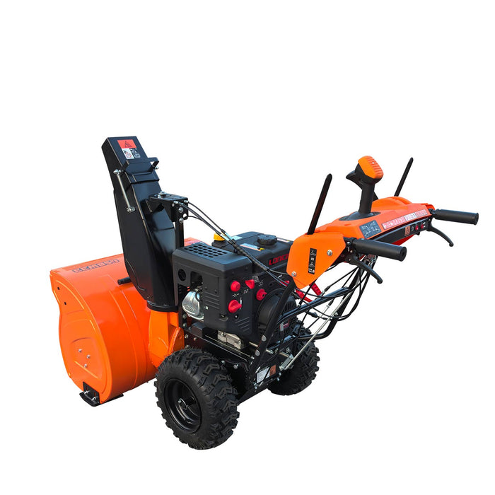 Souffleuse à neige 33", moteur à essence 420cc 15 CV, tarière dentelée, joystick, lumière LED, poignée chauffante, TMG-GSBW33