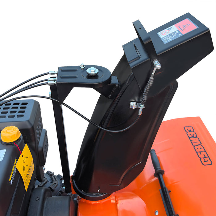 Souffleuse à neige 33", moteur à essence 420cc 15 CV, tarière dentelée, joystick, lumière LED, poignée chauffante, TMG-GSBW33